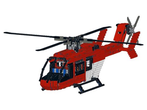 Feuerwehr Hubschrauber mit Heckrotor Anleitung