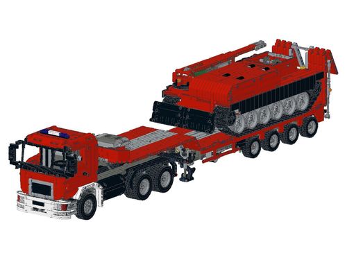Feuerwehr Zugmaschine + Tieflader + Bergepanzer Paket Anleitung