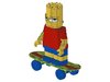 Bart Simpson auf Skateboard Anleitung