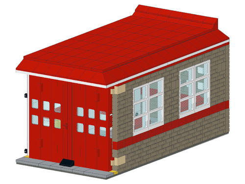 Modular Feuerwehrwache Garage rechts Anleitung