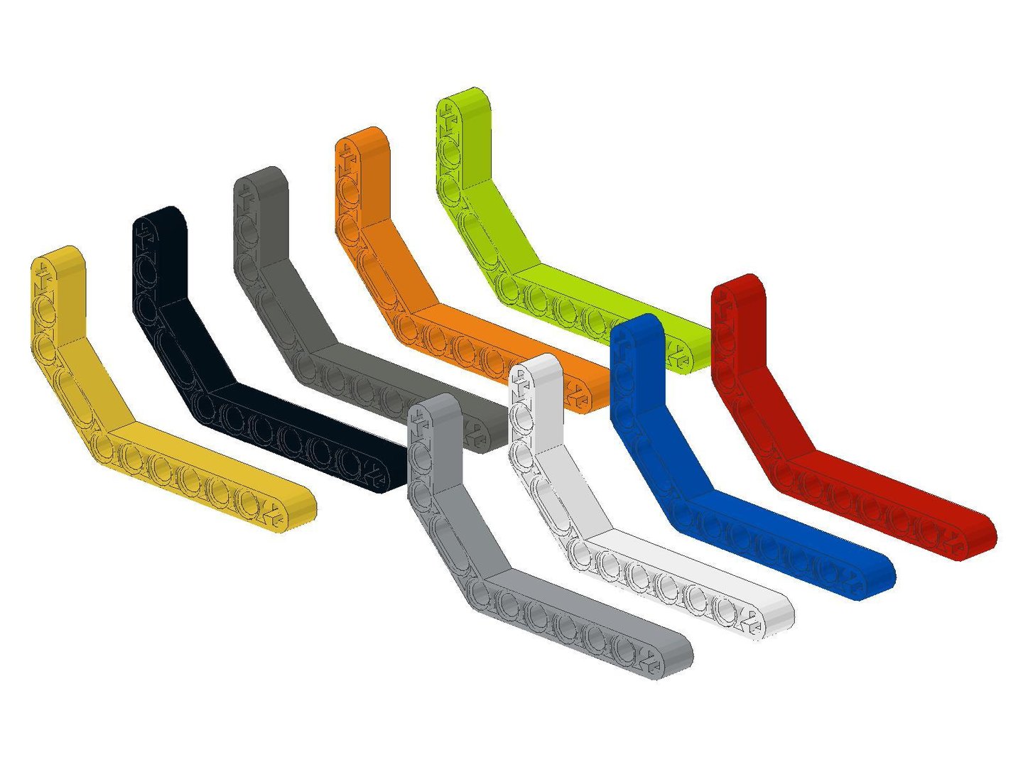 verschiedene Farben 41486 1/3 LEGO TECHNIC LIFTARM THICK 1 x 11.5-32009