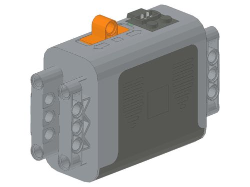Electric 9V Battery Box 4 x 11 x 7 PF with Orange Switch 59510 8881 58119