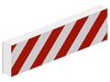 Tile 1 x 4 with Red and White Danger Stripes Red Pattern